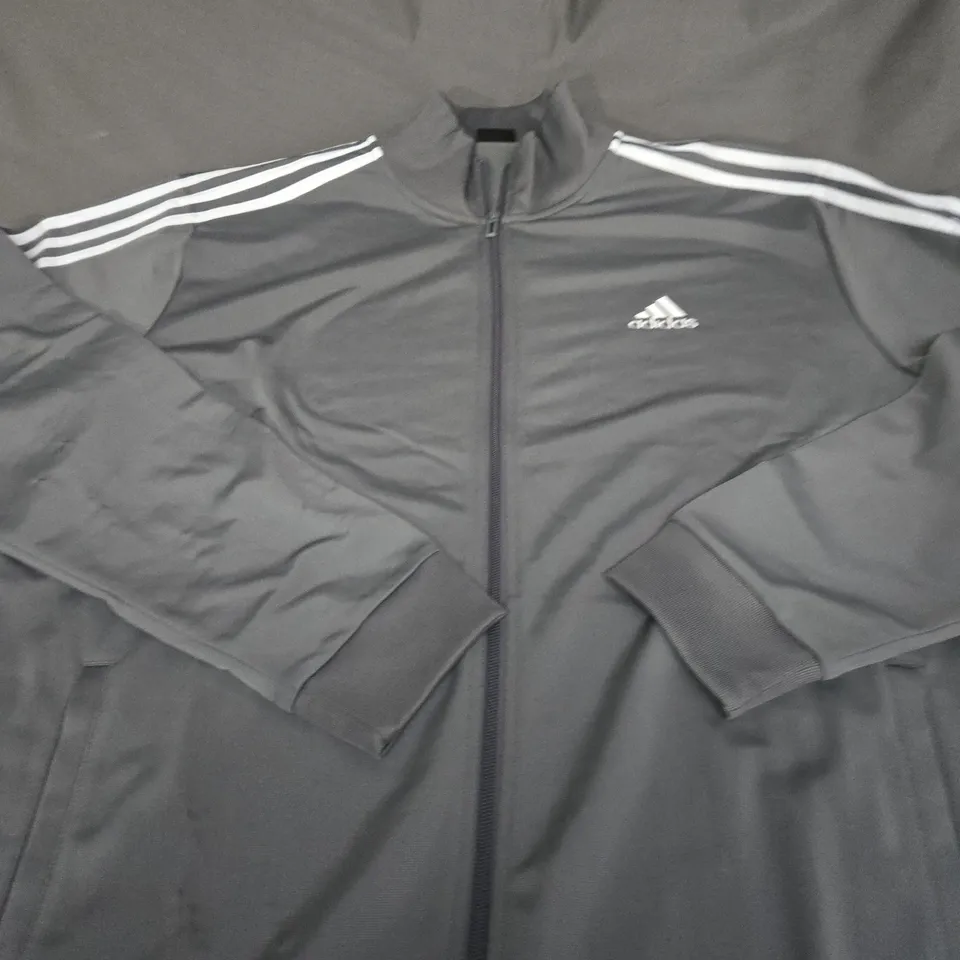 ADIDAS FULL ZIP LOGO JACKET SIZE L 