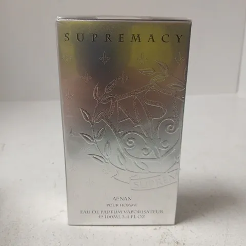 BOXED AND SEALED AFNAN SUPREMACY SILVER POUR HOMME EAU DE PARFUM 100ML