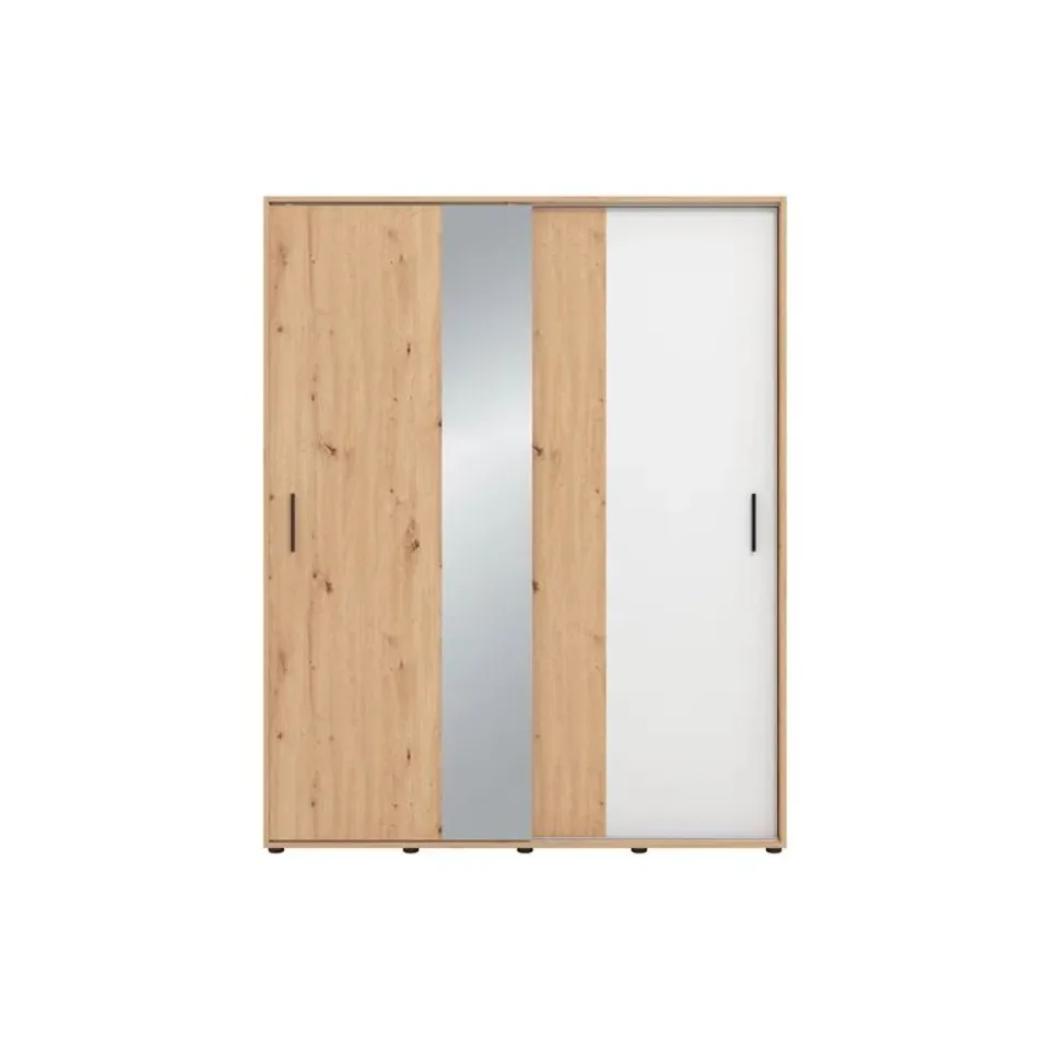 BOXED CHELLSEY MANUFACTURED WOOD WARDROBE (4 BOXES)