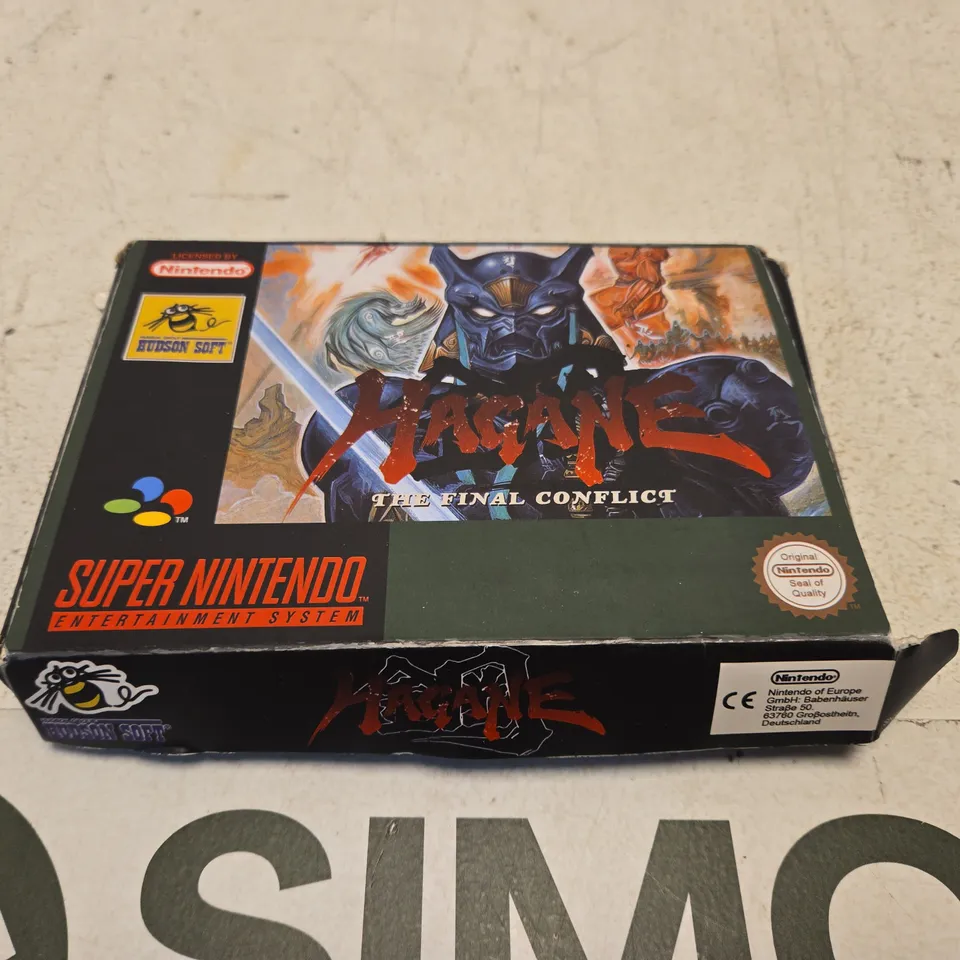 SNES GAME CARTRIDGE –MAGANE THE FINAL CONFLICT – IN ORIGINAL BOX