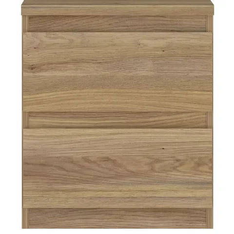 LISSON 2 DRAWER BEDSIDE - NEW OAK - FSC CERTIFIED