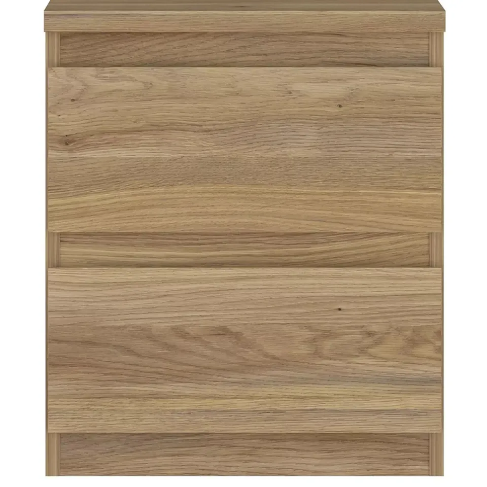 LISSON 2 DRAWER BEDSIDE - NEW OAK - FSC CERTIFIED