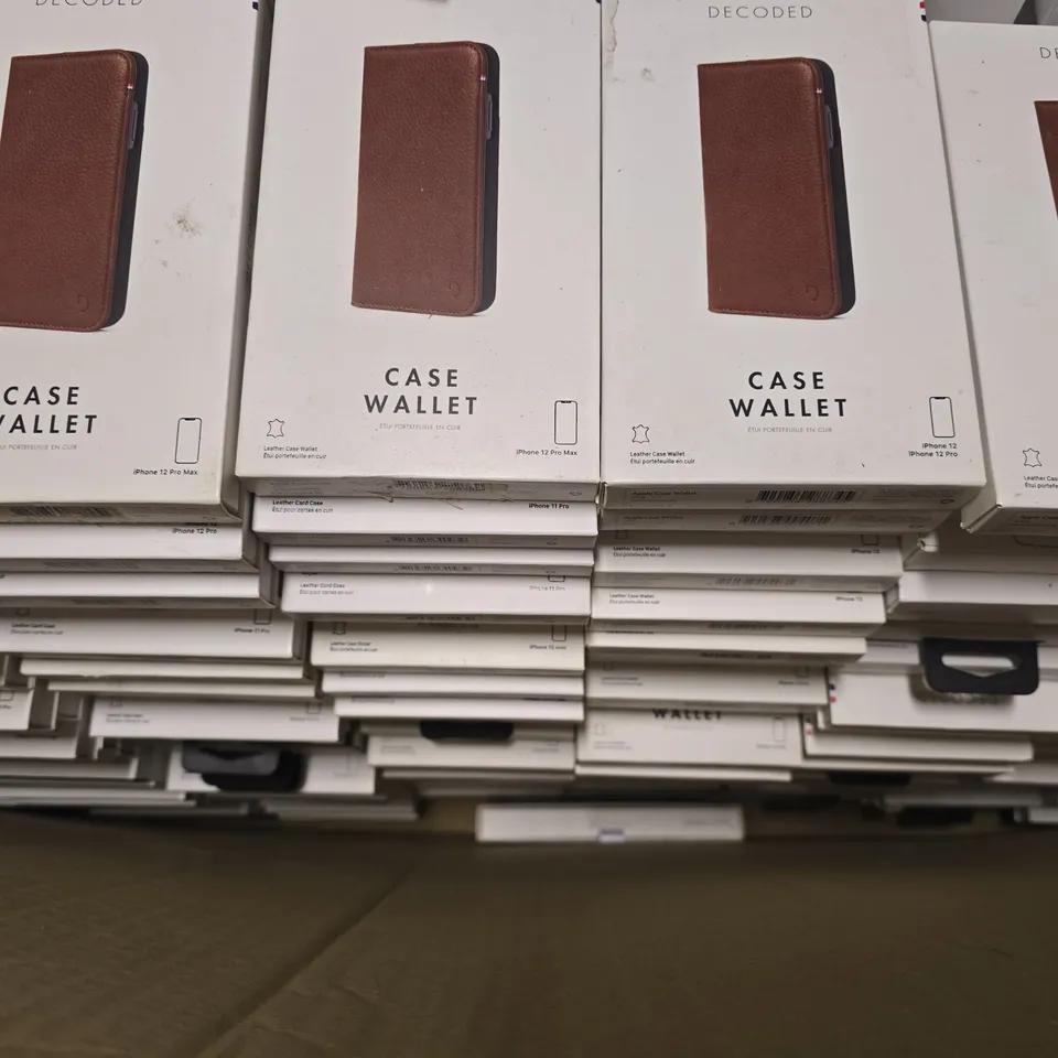 PALLET OF APPROXIMATELY 800 ASSORTED DECODED PHONE CASES IN VARIOUS STYLES AND COLOURS FOR MODELS SUCH AS IPHONE 11 PRO MAX, IPHONE 12. IPHONE 12 PRO MAX, ETC - COLLECTION ONLY