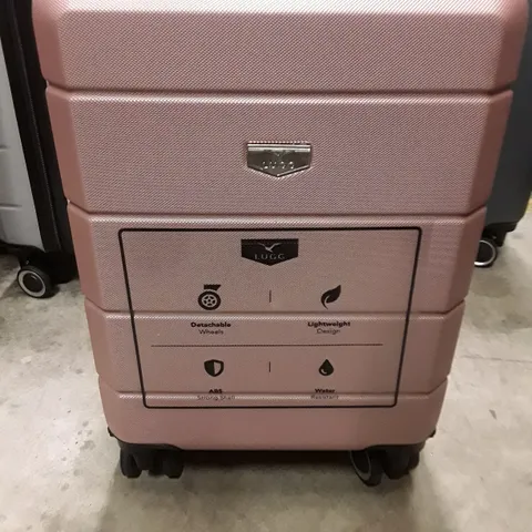 UNBOXED KEPLIN LUGG SMALL SIZE TRAVEL LUGGAGE WITH WHEELS PINK COLOUR 