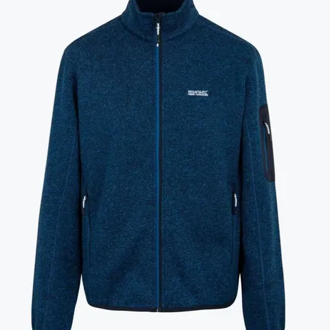 BRAND NEW REGATTA MENS NEWHILL FULL ZIP FLEECE SNORKEL BLUE SIZE XXL