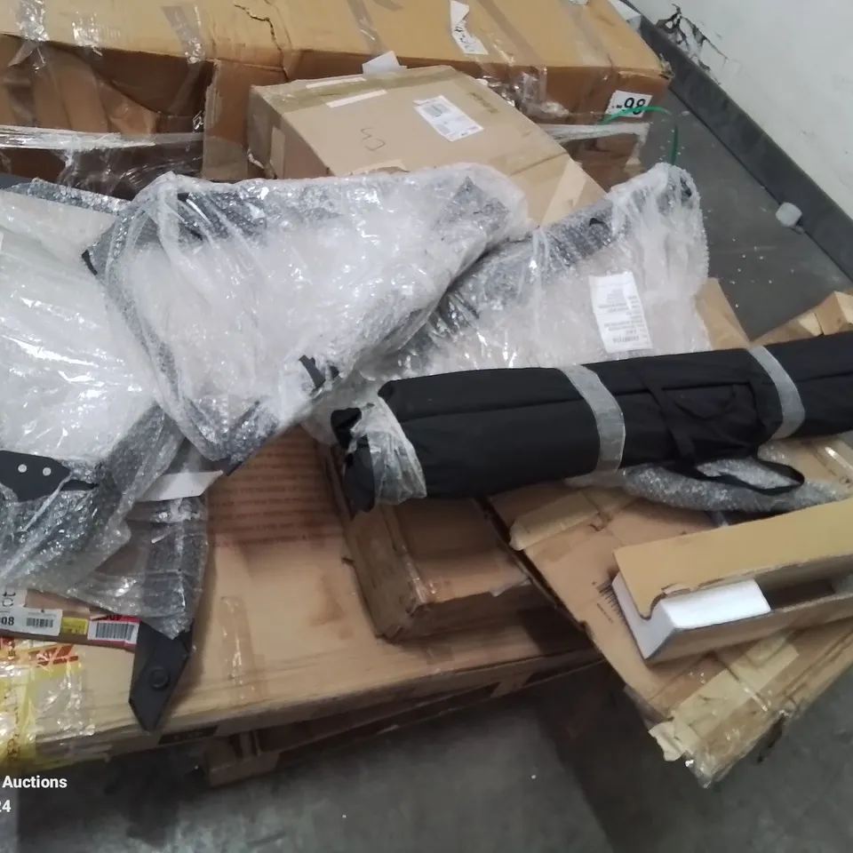 PALLET CONTAINING VARIOUS FURNITURE PARTS AND INCOMPLETE SETS