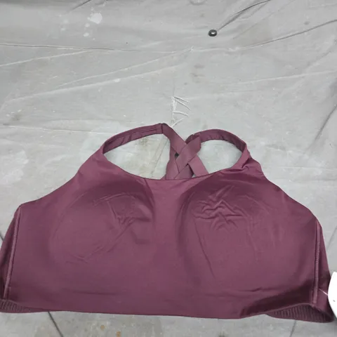 LULULEMON WOMEN'S BURGUNDY SPORTS BRA SIZE 38D