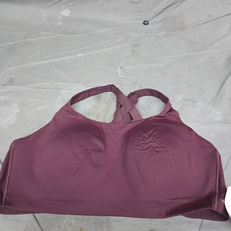 LULULEMON WOMEN'S BURGUNDY SPORTS BRA SIZE 38D