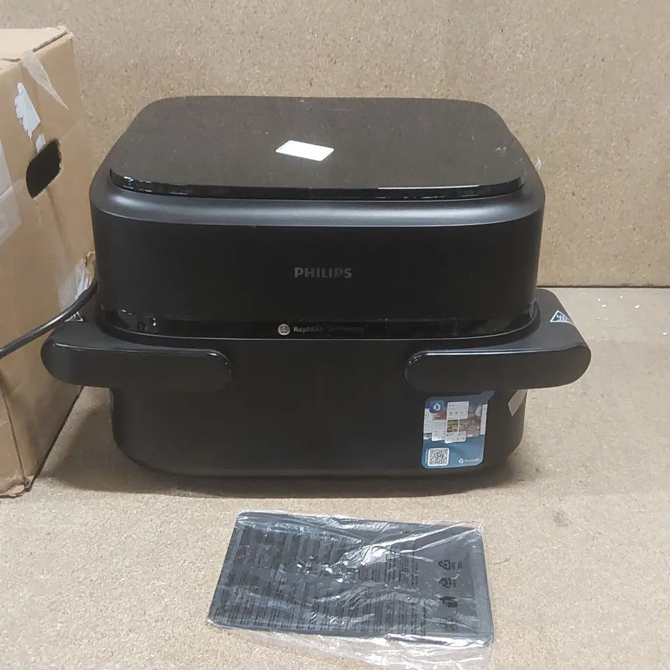 BOXED PHILLIPS RAPIDAIR TECHNOLOGY 1000 SERIES 7.1L DUAL BASKET AIR FRYER