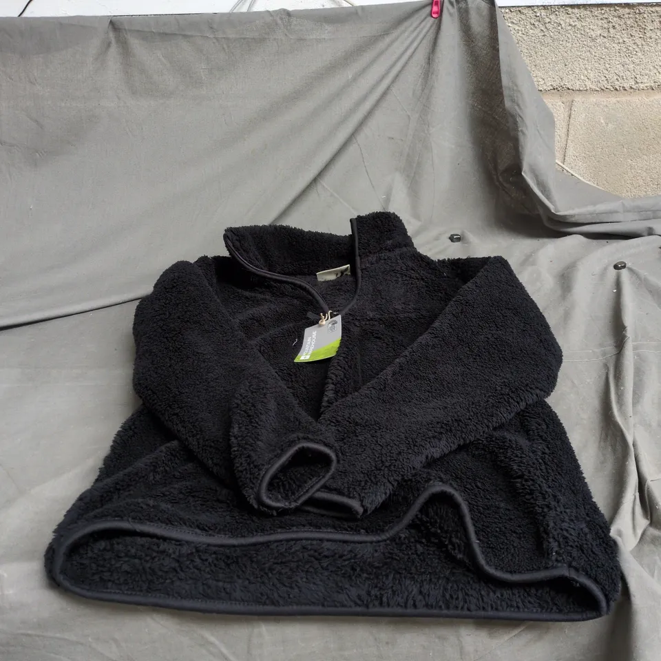 MOUNTAIN WAREHOUSE TEDDY WOMENS FLEECE BLACK UK 12 WITH TAGS