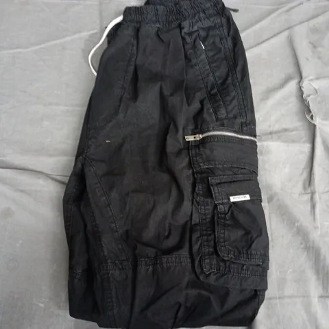 REPRESENT BLACK CARGO PANTS – MEN'S