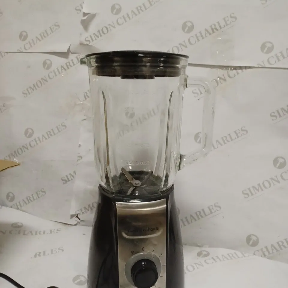 MORPHY RICHARDS TOTAL CONTROL GLASS TABLE BLENDER