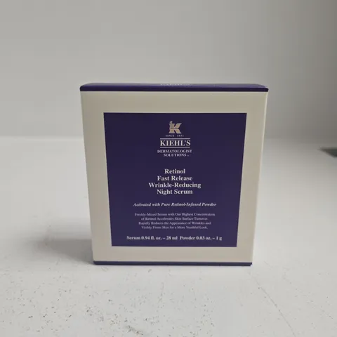 BOXED KIEHL'S RETINOL FAST RELEASE WRINKLE-REDUCING NIGHT SERUM β 28 ML