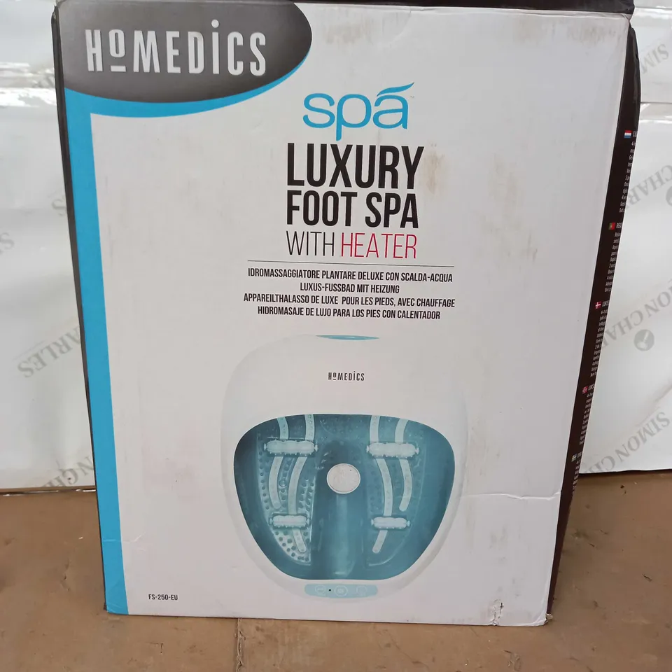 BOXED HOMEDICS SPA LUXURY FOOT SPA WITH HEATER