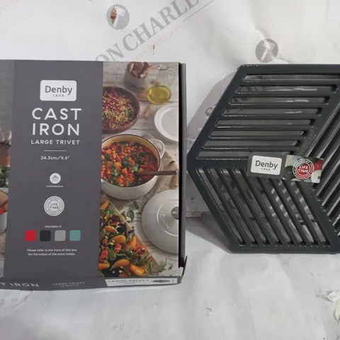DENBY CAST IRON LARGE TRIVET
