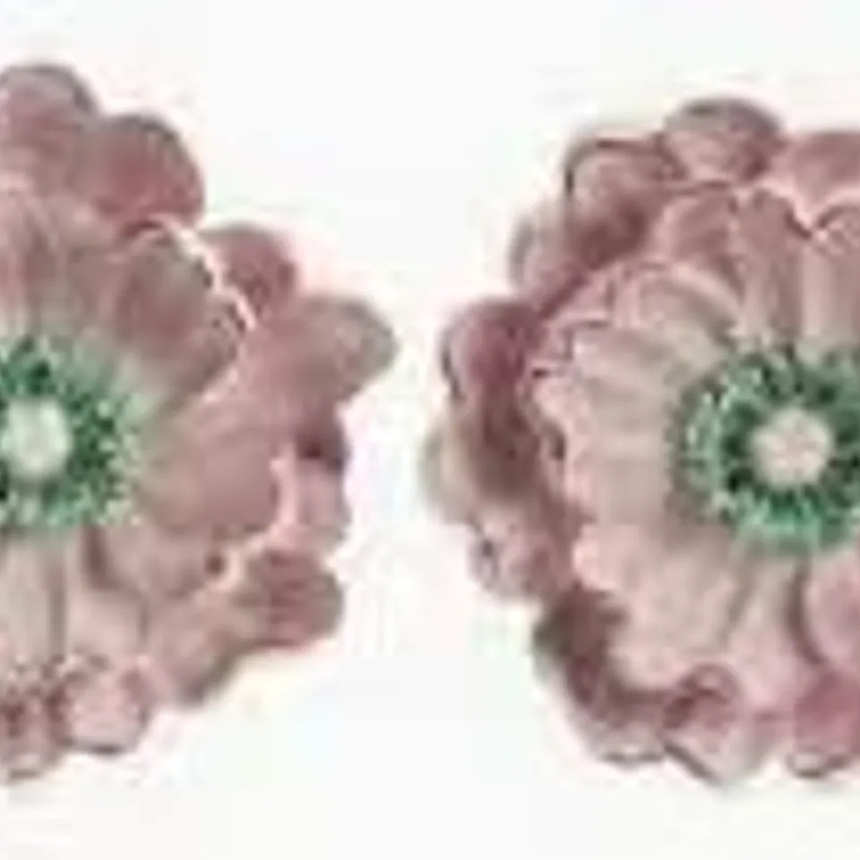 SET OF 2 MY GARDEN STORIES FLORAL PLAQUES