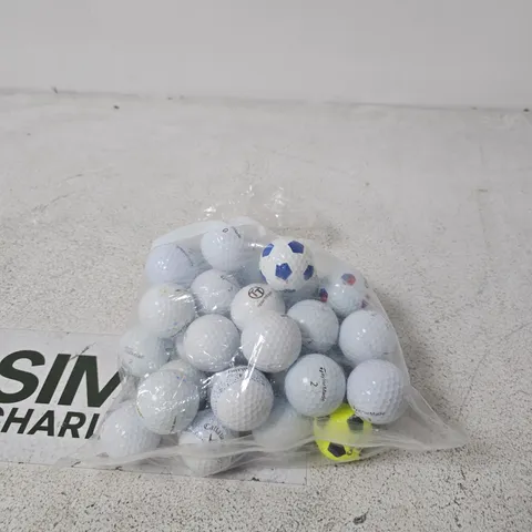 BAG OF APPROXIMATELY 20 ASSORTED GOLF BALLS
