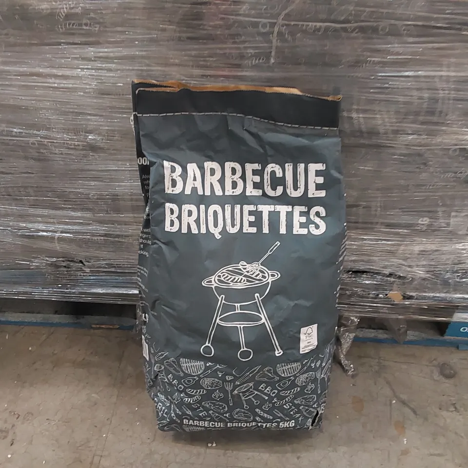 PALLET OF APPROXIMATELY 100X 5KG BAGS OF CHARCOAL BARBECUE BRIQUETTES 