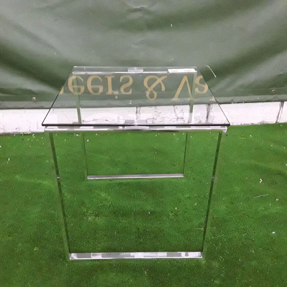 GLASS SIDE TABLE