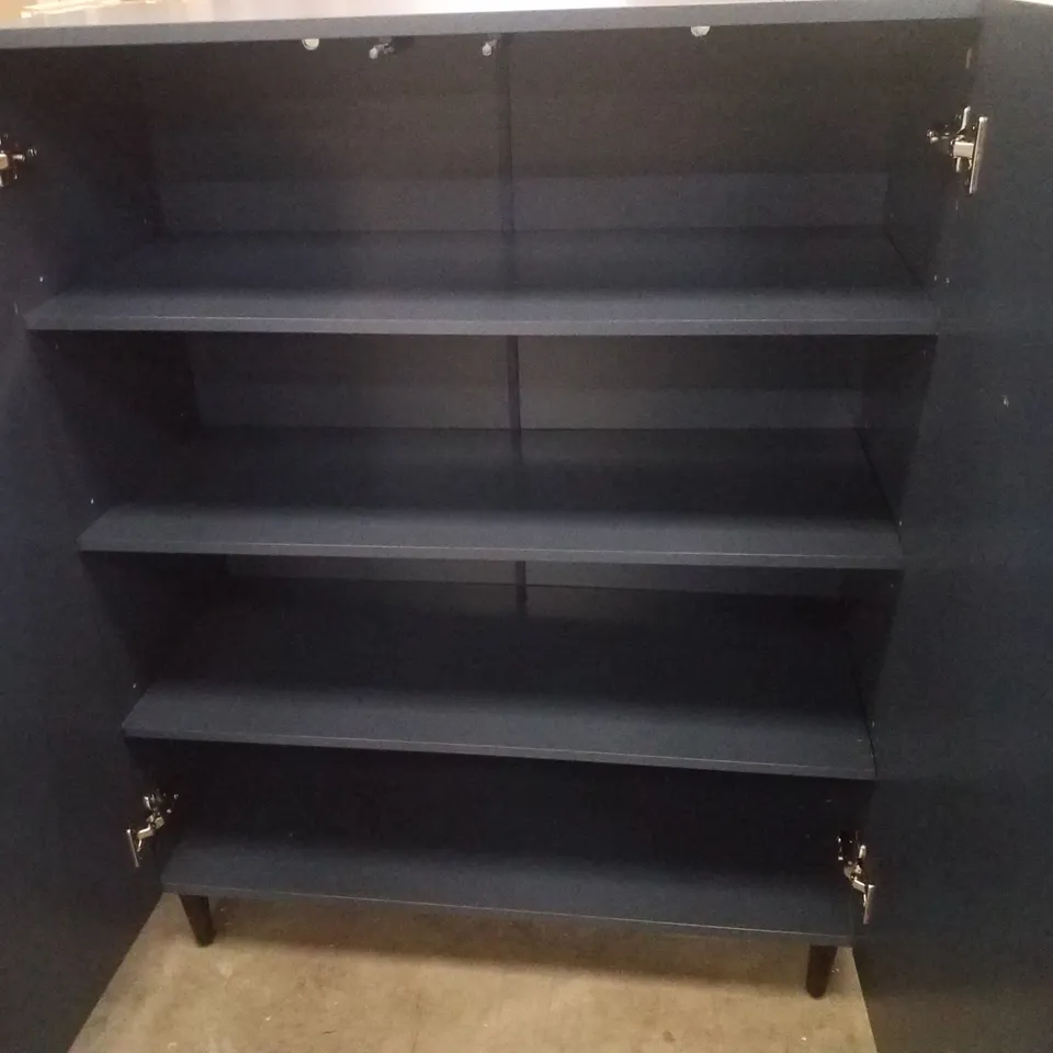 ADDAE 8 PAIR SHOE STORAGE CABINET - BLUE