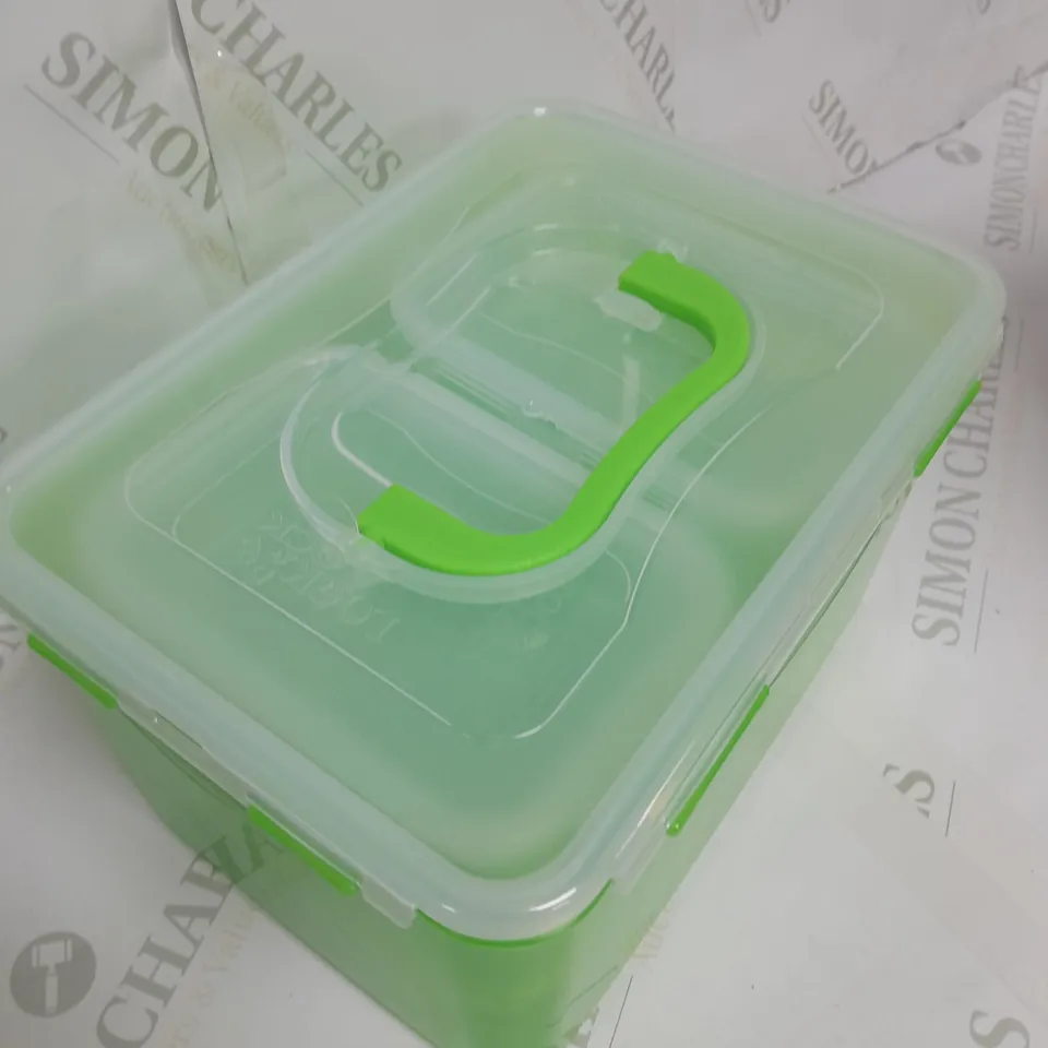 ASSORTED CLICK STORAGE BOXES - LIME