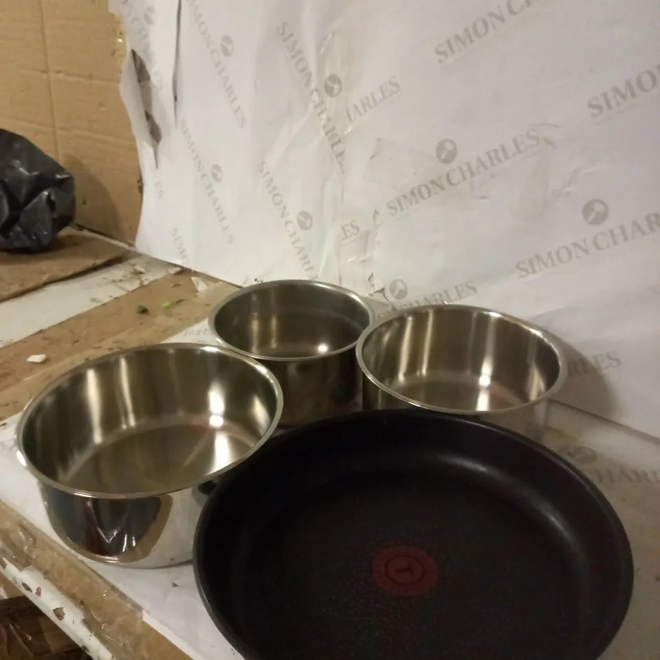 TEFAL INGENIO STAINLESS STEEL PAN SET