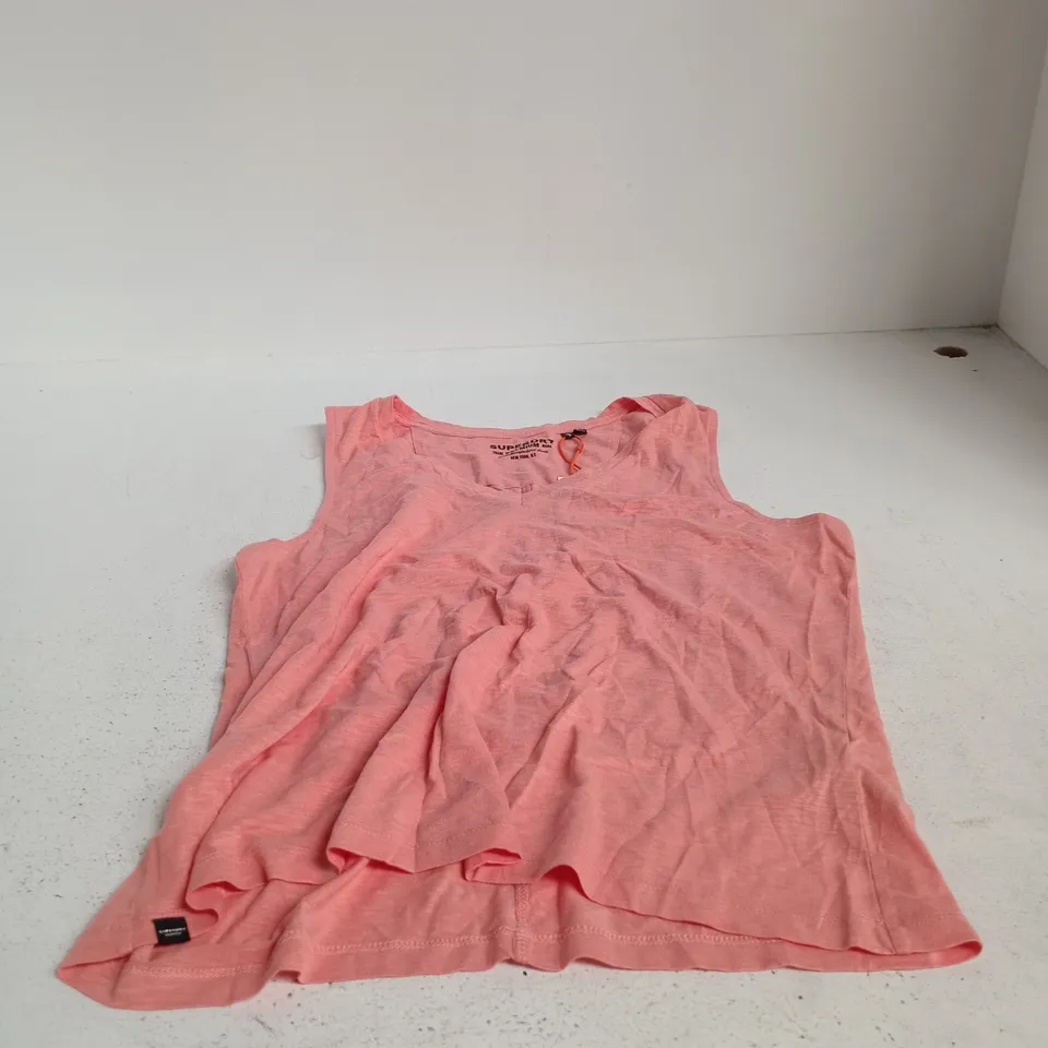 SUPERDRY WOMEN'S PINK TANK TOP – UK 14 (US 10, EU 42)