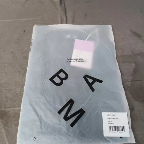 BAGGED BAM POWER LONGLINE TANK TOP – STORM NAVY, UK S