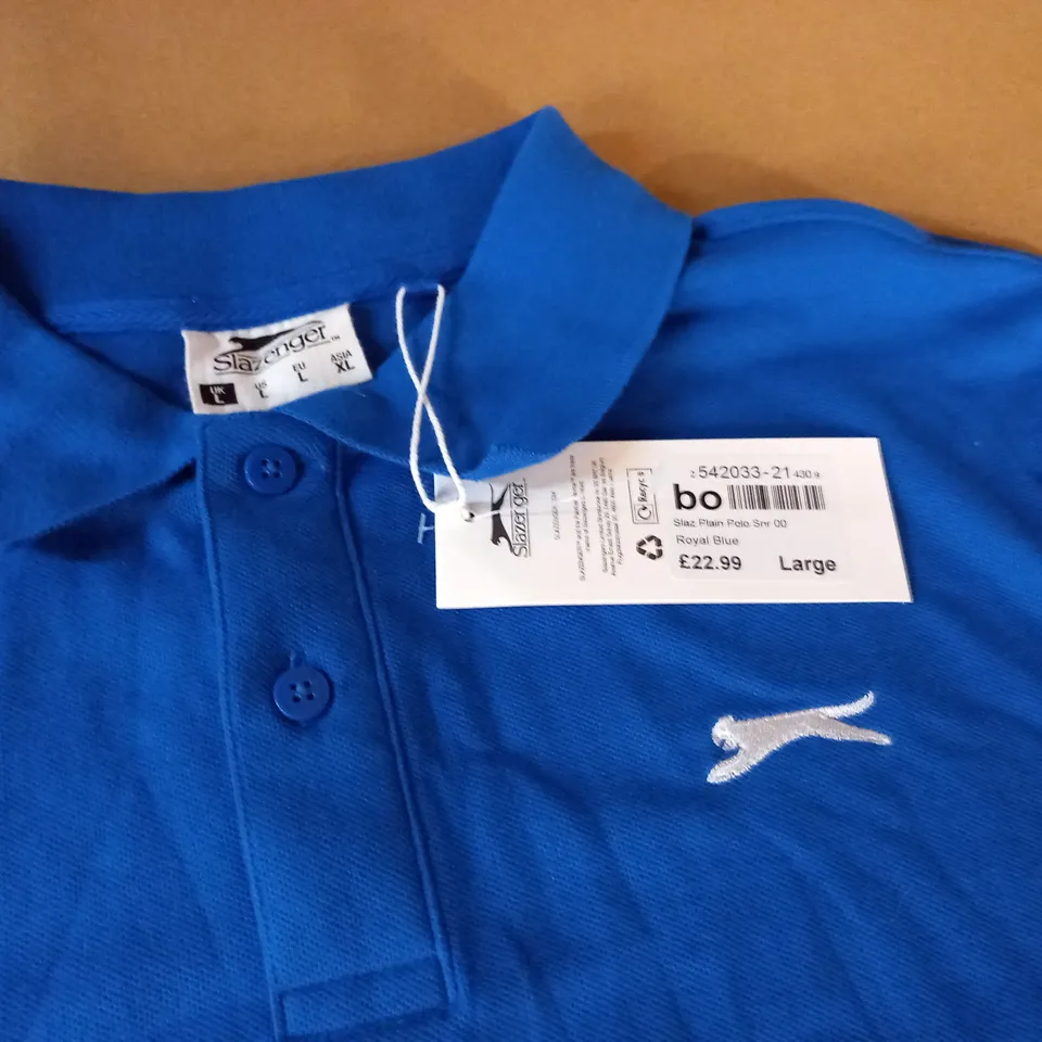 SLAZENGER BLUE POLO SHIRT - L