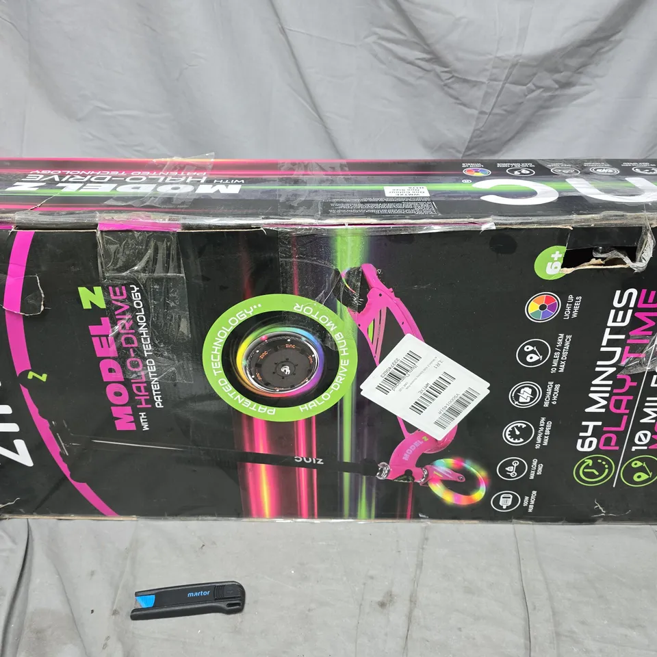 BOXED ZINC MODEL Z KIDS ELECTRIC SCOOTER - PINK 