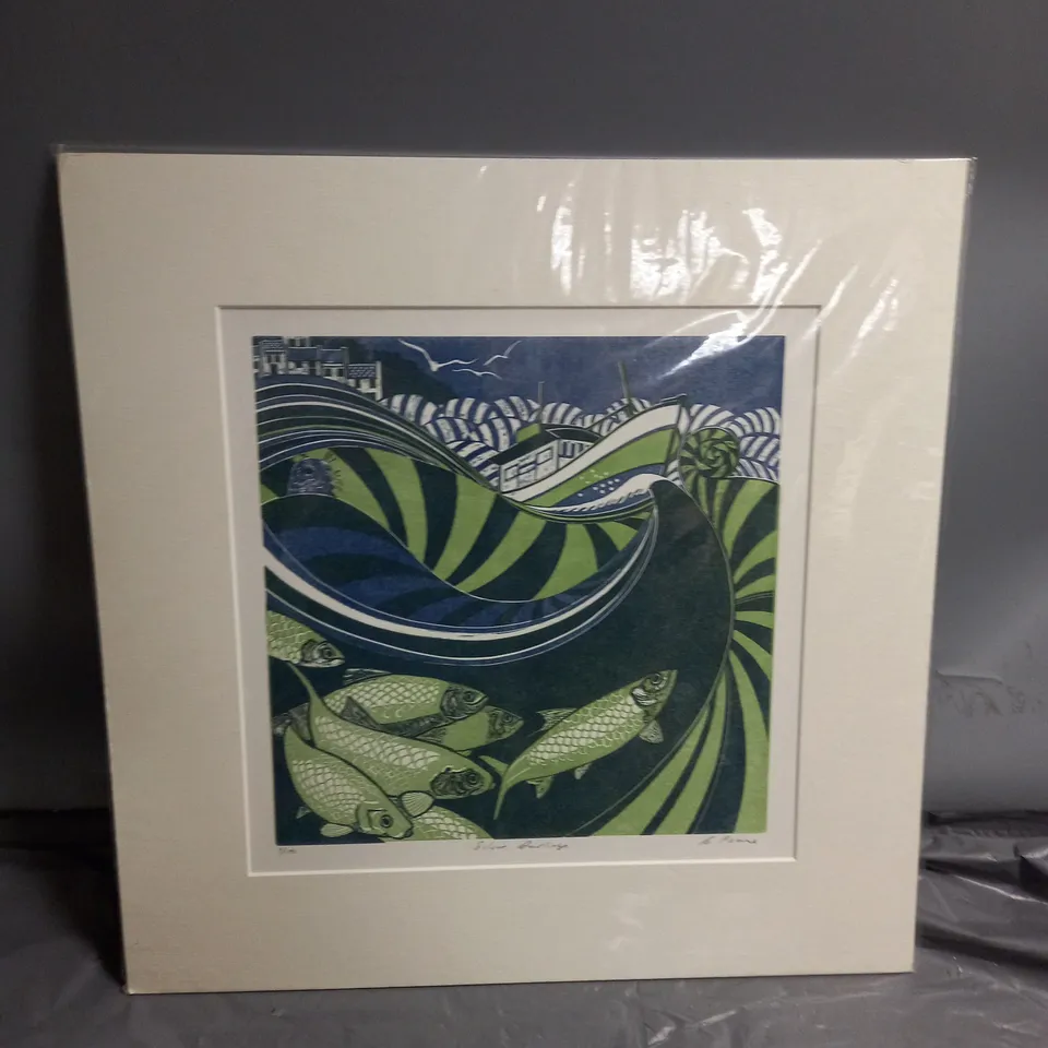 BABS PEASE SILVER DARLINGS ORIGINAL LINOCUT - COLLECTION ONLY