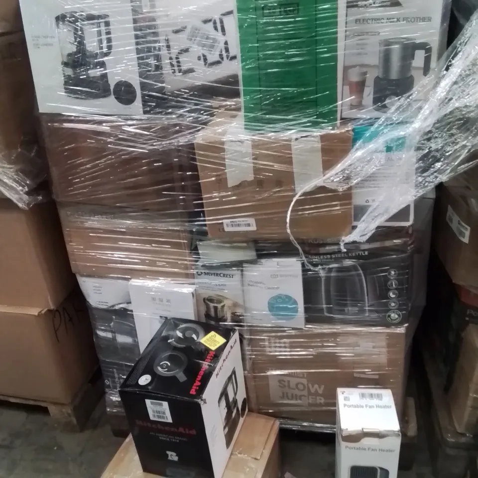 PALLET TO CONTAIN A LARGE QUANTITY OF ELECTRICAL PRODUCTS TO INCLUDE;KETTLE,PORTABLE FAN HEATER,DEEP FRYER