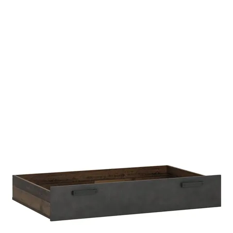 BOXED NUBI UNDER BED DRAWER - WALNUT/DARK MATERA GREY (1 BOX)