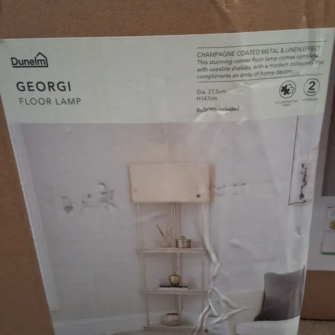 BOXED DUNELM GEORGI FLOOR LAMP