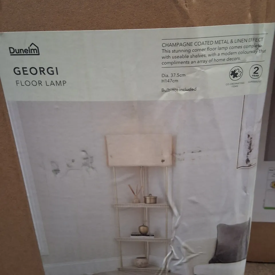 BOXED DUNELM GEORGI FLOOR LAMP