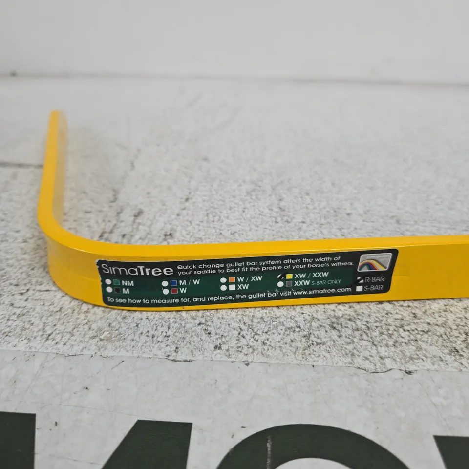 SIMATREE QUICK CHANGE GULLET BAR – SADDLE WIDTH ADJUSTER, YELLOW