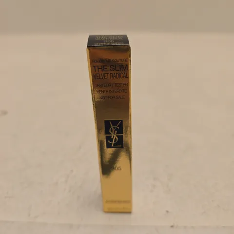 YSL THE SLIM VELVET RADICAL LIPSTICK – TESTER, SHADE 305 ORANGE SURGE