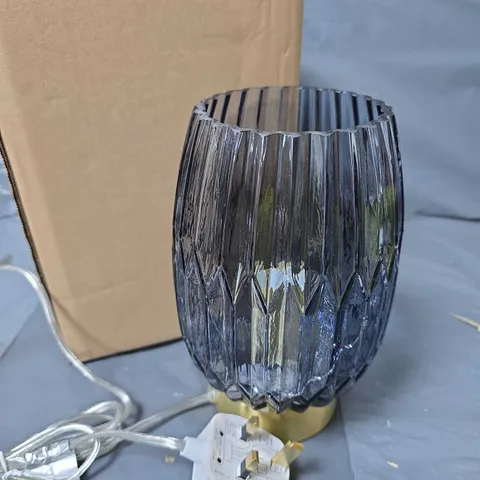 BOXED EMMA RIBBED TOUCH TABLE LAMP - COLLECTION ONLY