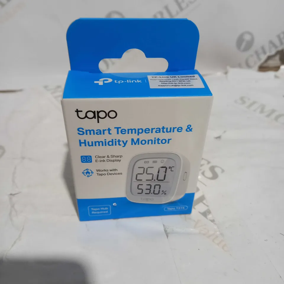 TAPO SMART TEMPERATURE AND HUMIDITY MONITOR