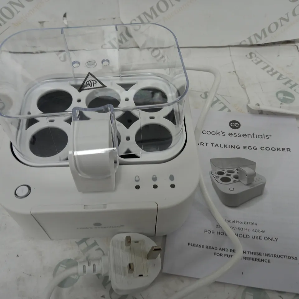 COOK'S ESSENTIALS THE SMART TALKING EGG COOKER
