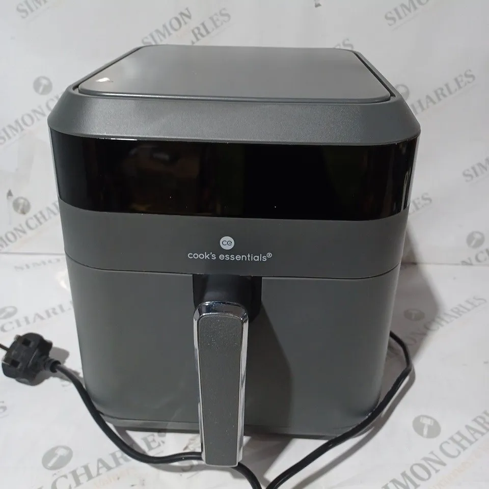 BOXED COOK'S ESSENTIALS 5.8L AIR FRYER, SLATE GREY