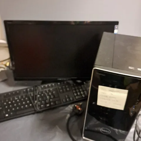 ACER LCD MONITOR WITH DELL KEYBOARD AND DELL INSPIRON PC