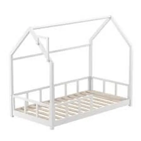 BOXED LIVING AND HOME KIDS PINE WOOD HOUSE BED FRAME