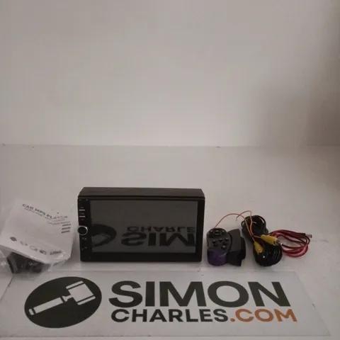 CAR MP5 PLAYER WITH DISPLAY, WIRING HARNESS & MANUAL