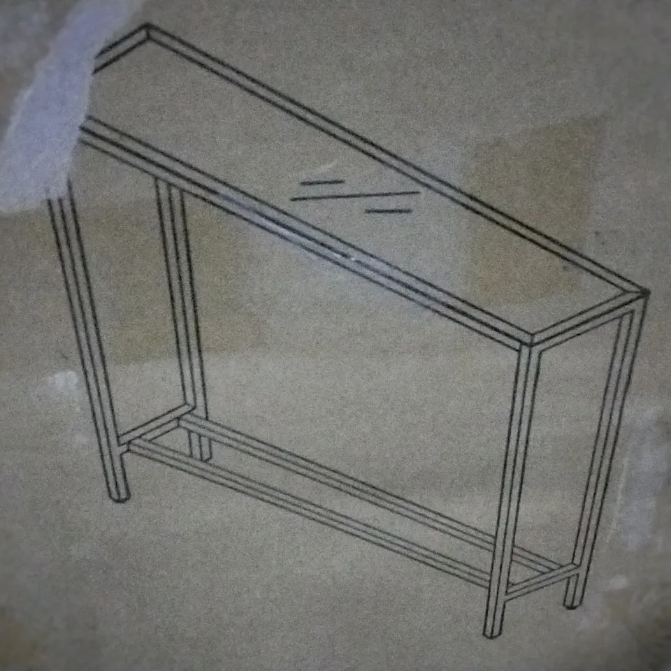 BOXED ADAIRSVILLE CONSOLE TABLE BLACK
