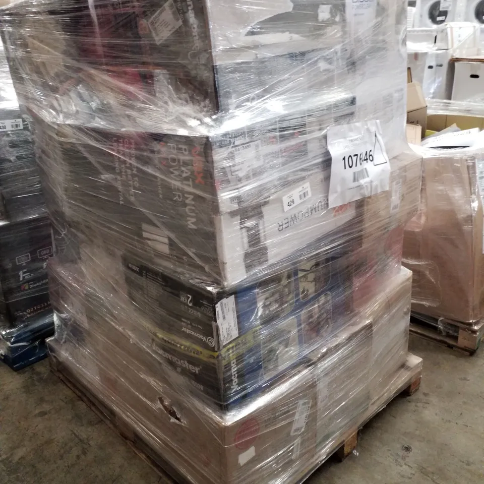 PALLET OF APPROXIMATELY 18 UNPROCESSED RAW RETURN HOUSEHOLD AND ELECTRICAL GOODS TO INCLUDE;
