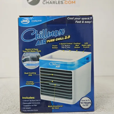 CHILLMAX AIR PURE CHILL 2.0 PORTABLE EVAPORATIVE COOLER