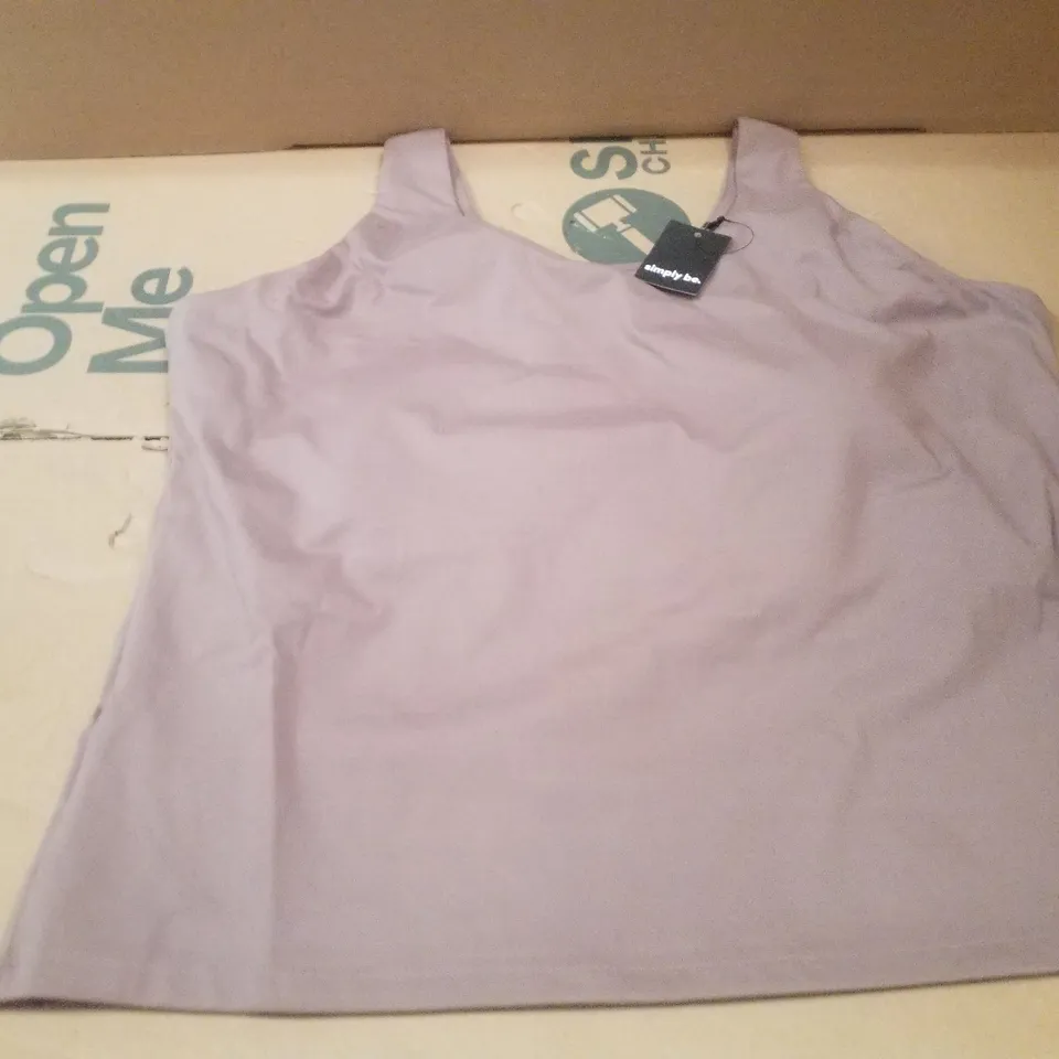 BOX CONTAINING APPROXIMATELY 8X BRAND NEW SIMPLY BE ACTIVE VEST - COLOUR MOCHA - SIZE 26