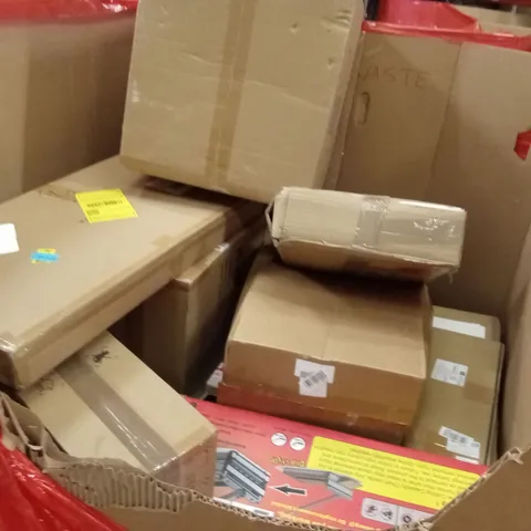 PALLET OF ASSORTED HOUSEHOLD GOODS AND PRODUCTS TO INCLUDE;AIR FRYER OVEN,FLOOR CUTTER,WATER DISPENSER