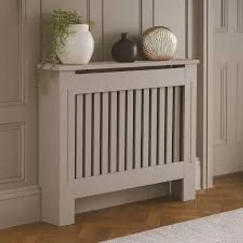 BOXED NEO MEDIUM GREY DECORATIVE WOODEN RADIATOR COVER (1 BOX)